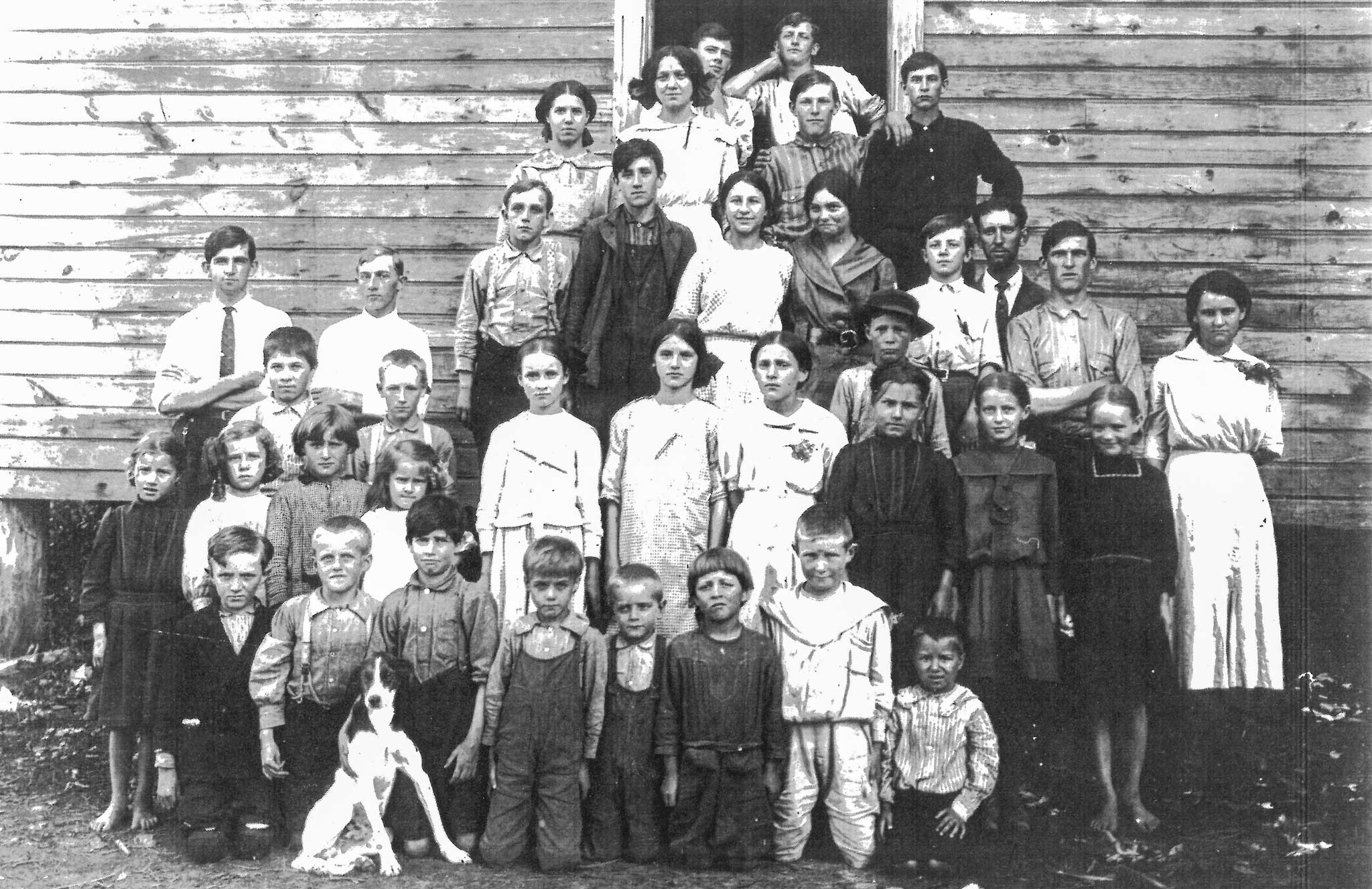 Gap Creek is the part of Deep Gap going down Hwy. 221 toward Ashe County. Children from Ashe and Watauga attended. Photo courtesy of Mary E. Moretz.