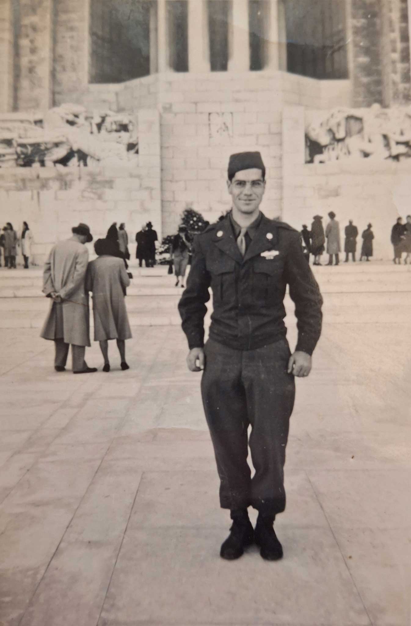 Earl Moretz served in WWII with the 70th division of the 275th regiment. He also served as the Commander for the American Legion Post 130 in Boone from 1989 to 2010. Photo courtesy of Joann Moretz.