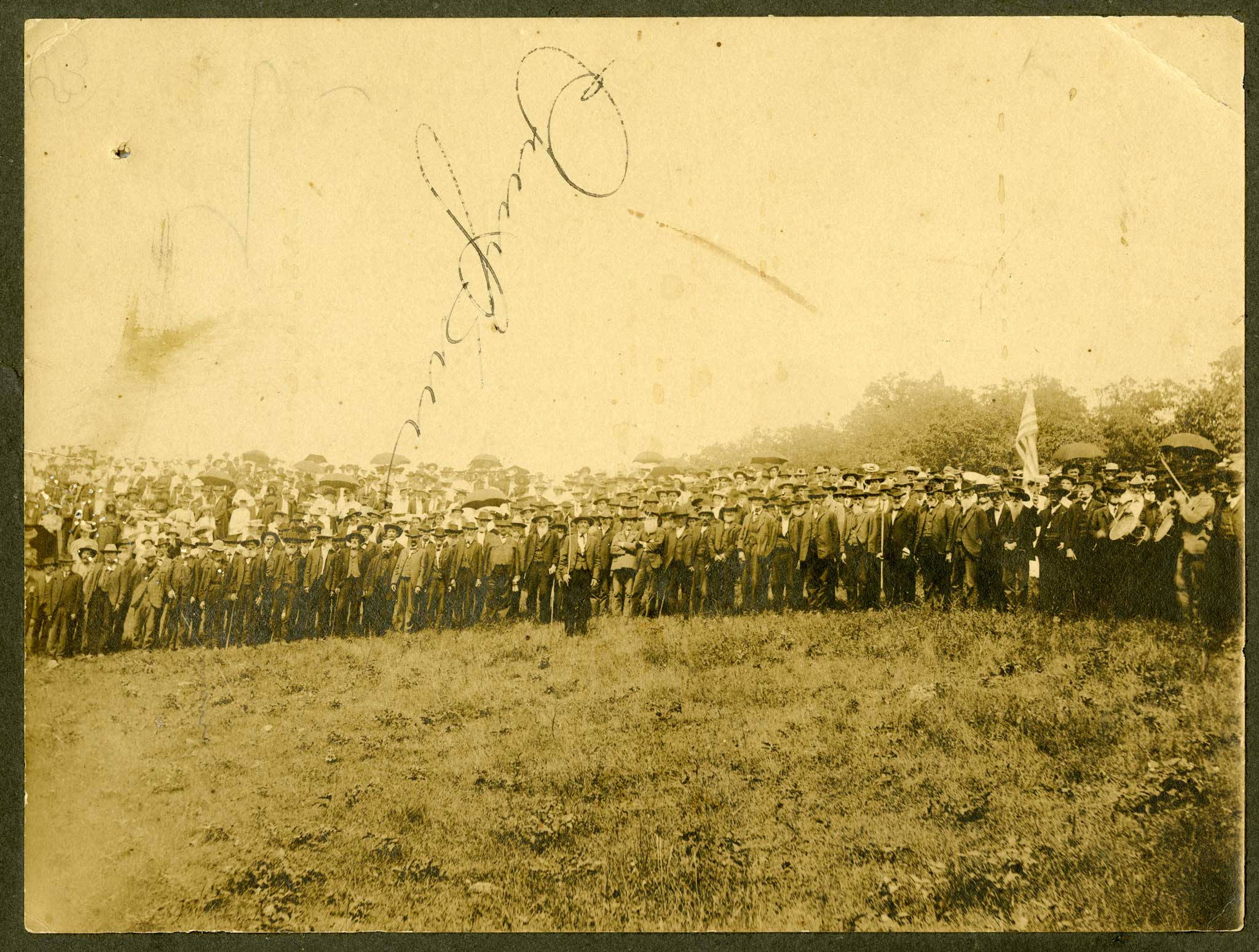 Civil War veterans' reunion ca. 1900. Image courtesy of the Bethel Collection, Digital Watauga Project.