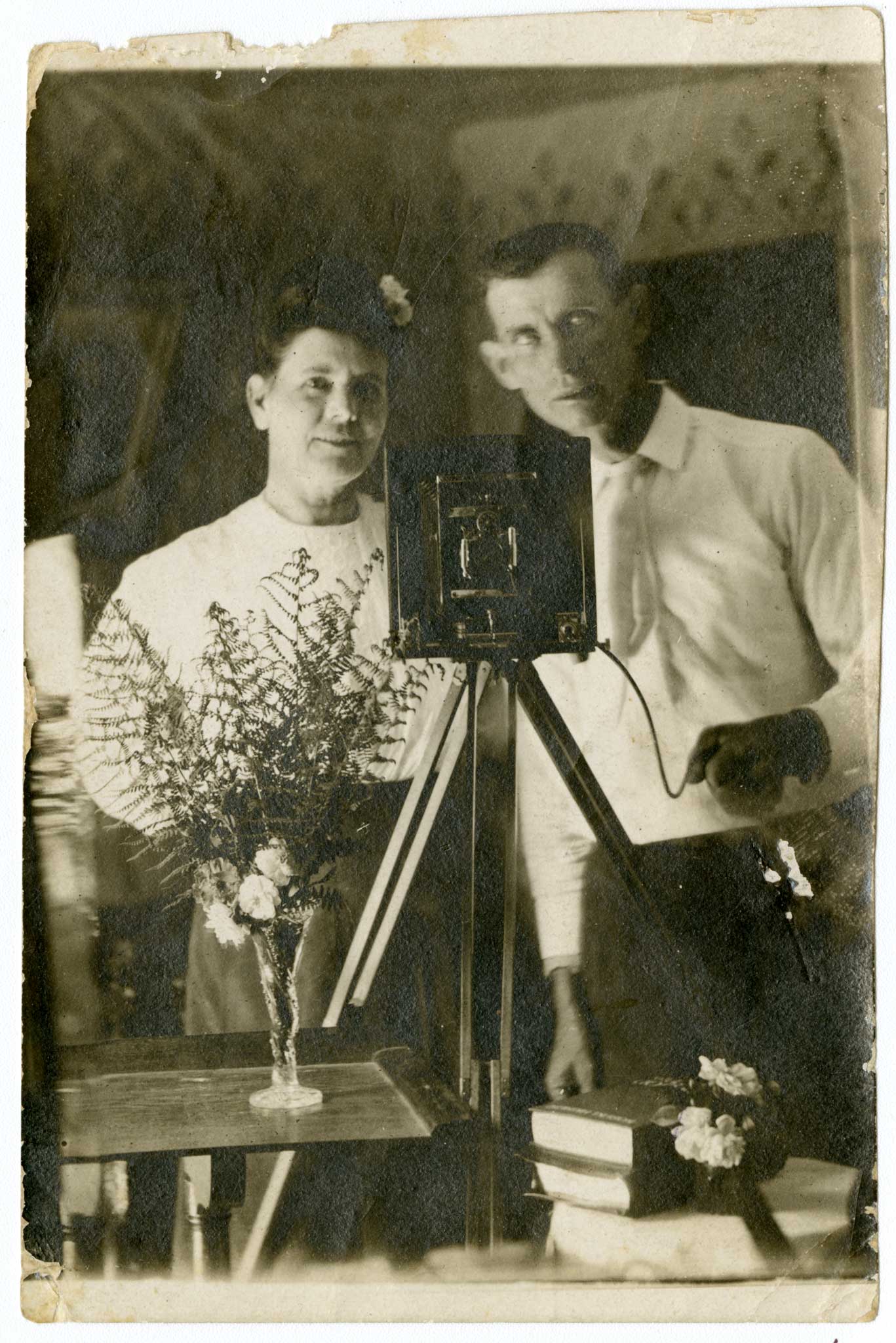 James and Calista Shell self-portrait ca. 1900. Image courtesy of the Bethel Collection, Digital Watauga Project.